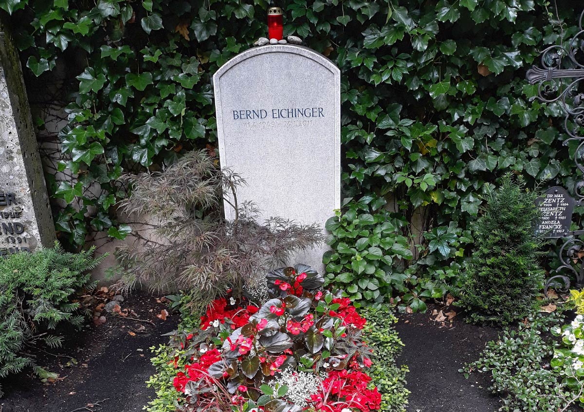 Могила Бернда Айхингера на кладбище Святого Георга, Мюнхен