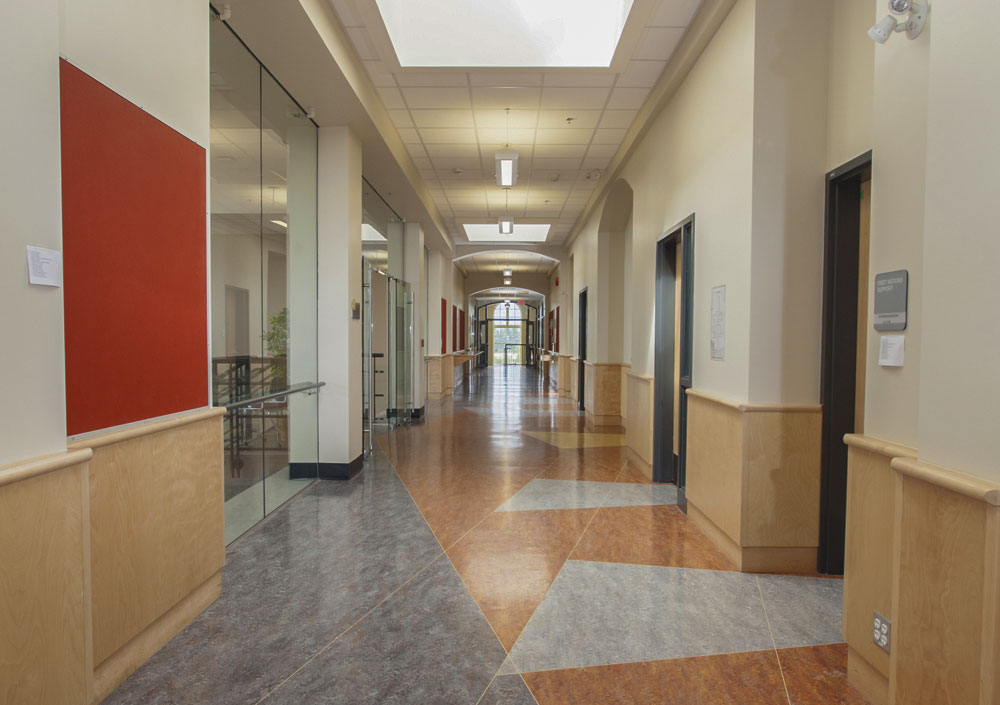 Школьный коридор, современный вид